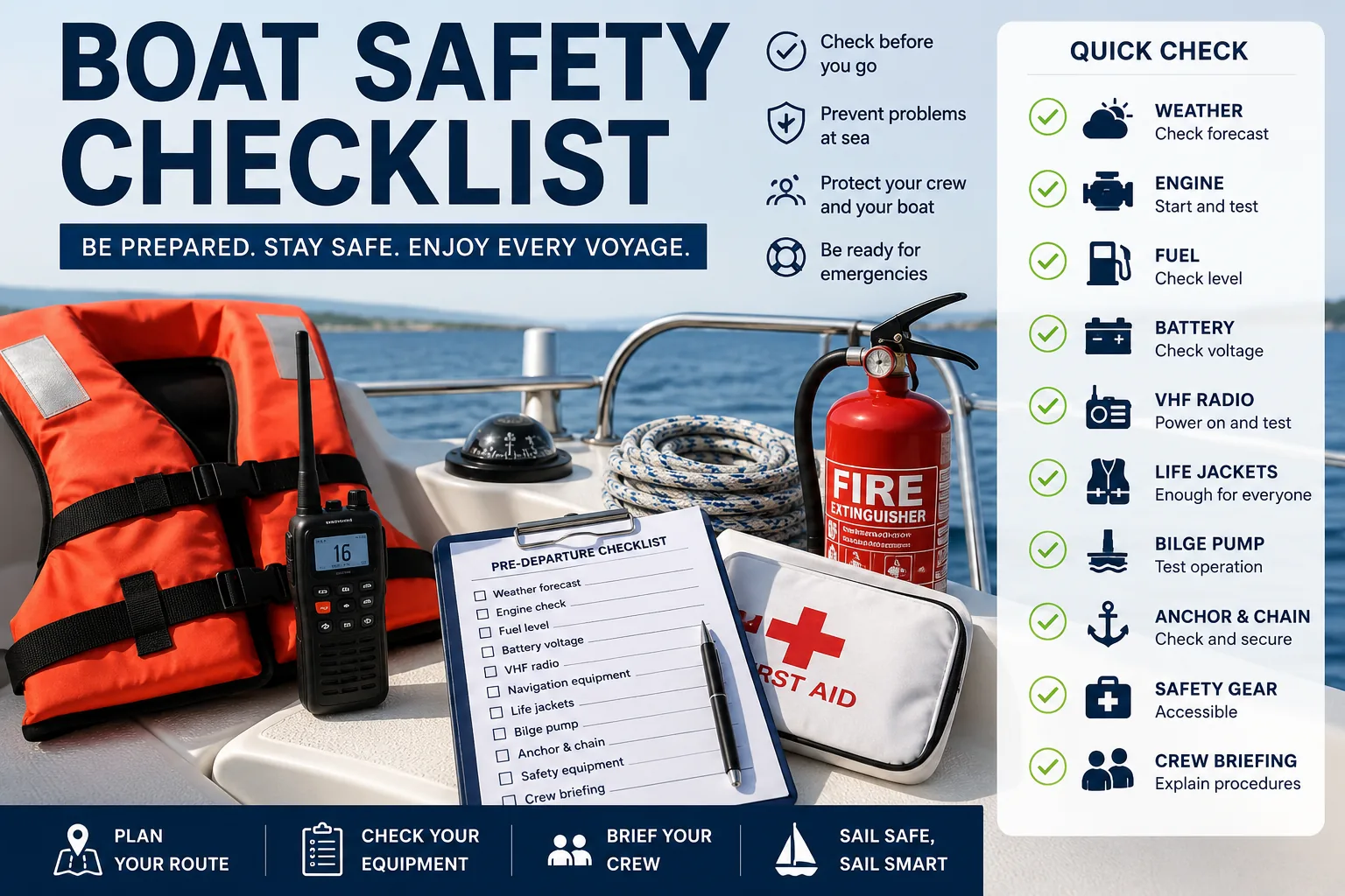 Boat Safety Checklist: Complete Pre-Departure Guide
