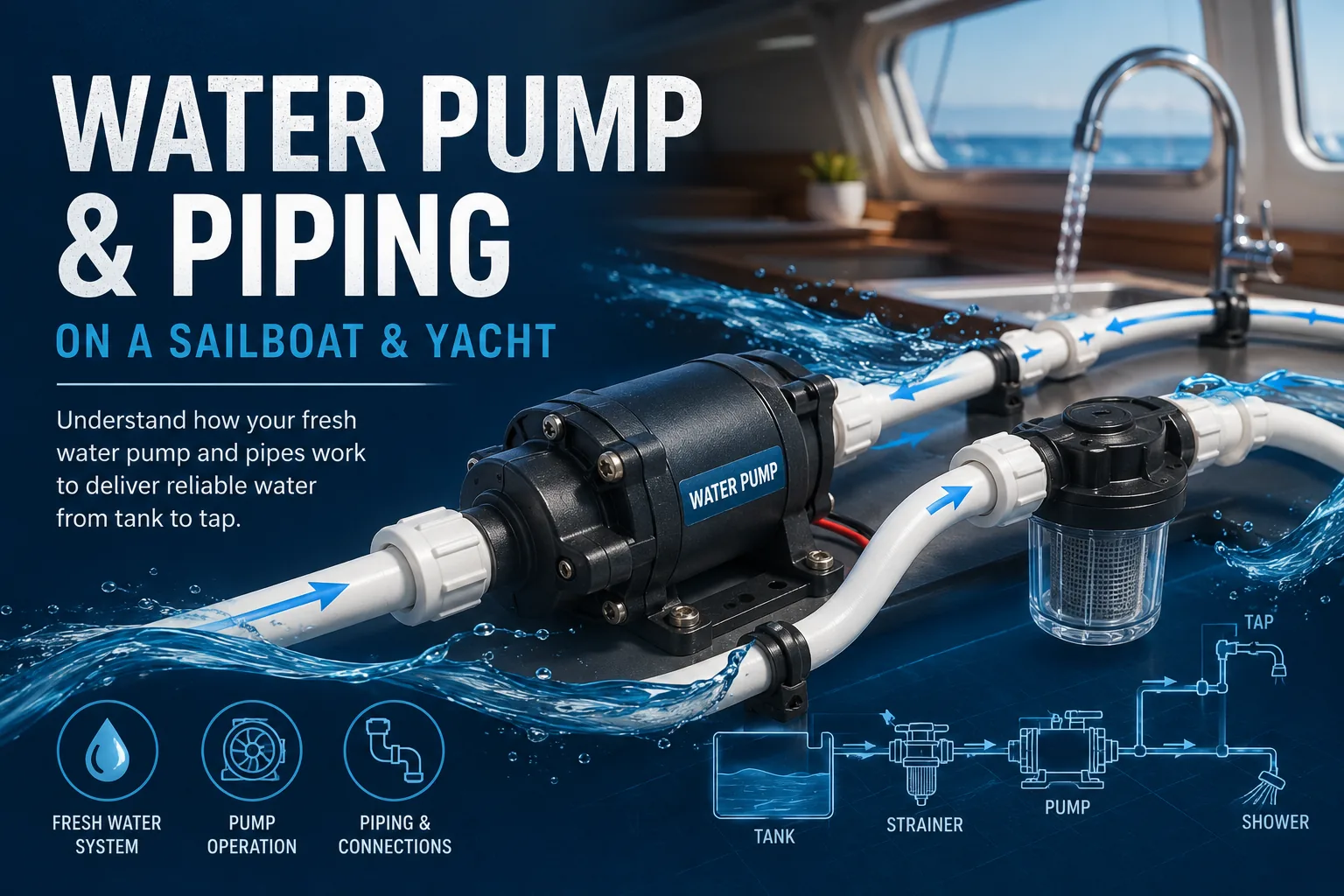 Fresh Water System on a Sailboat & Yacht – Interactive Troubleshooting Guide