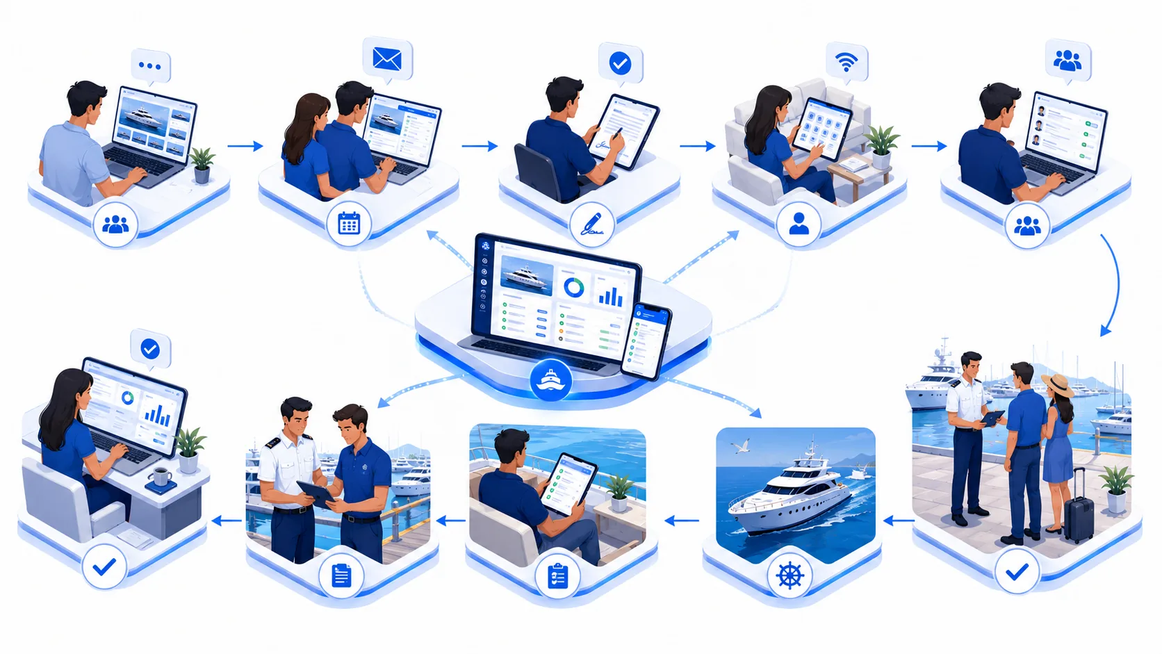 How Much Time Yacht Charter Companies Lose Without Digital Guest & Reservation