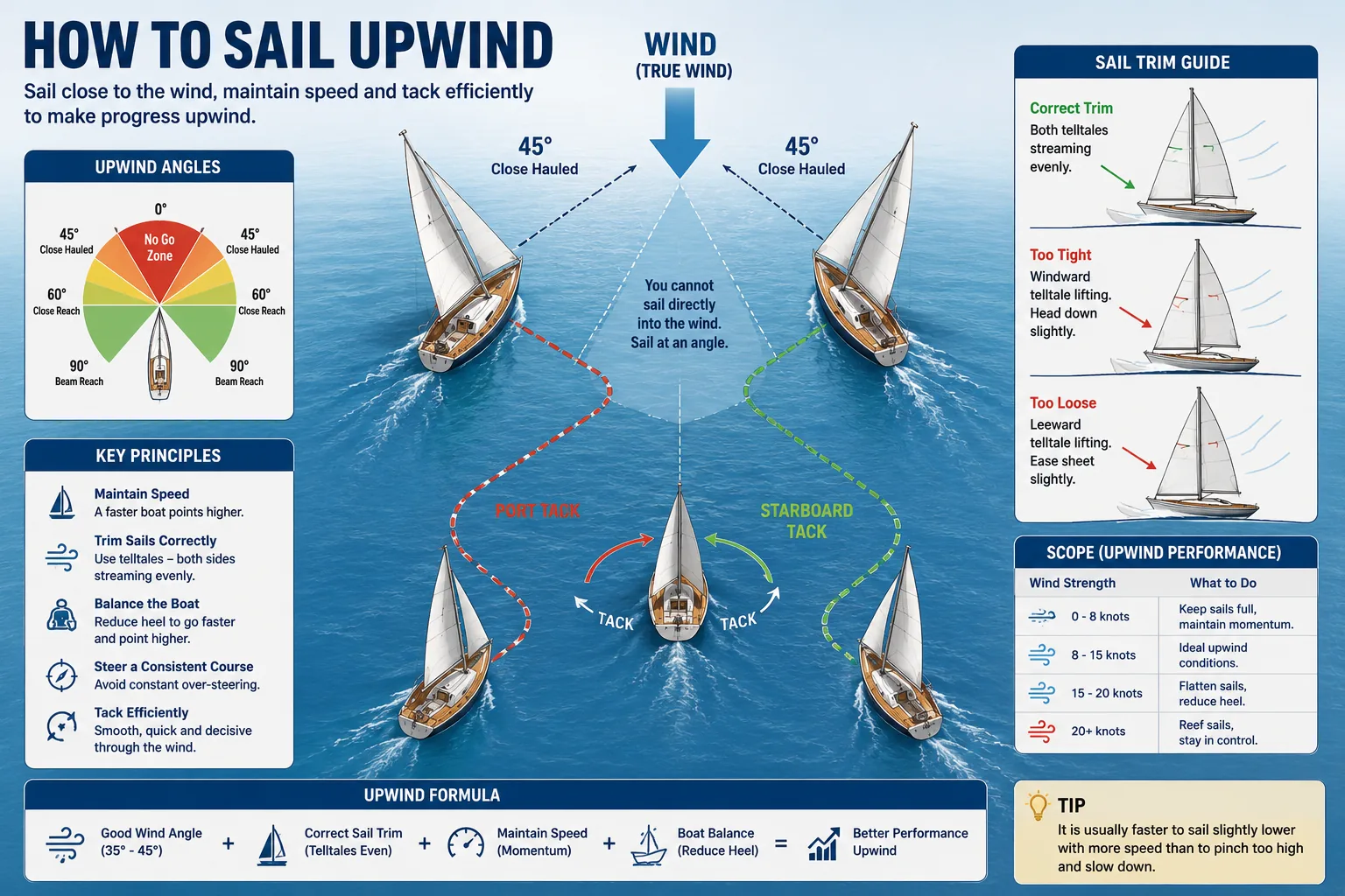 How to Sail Upwind