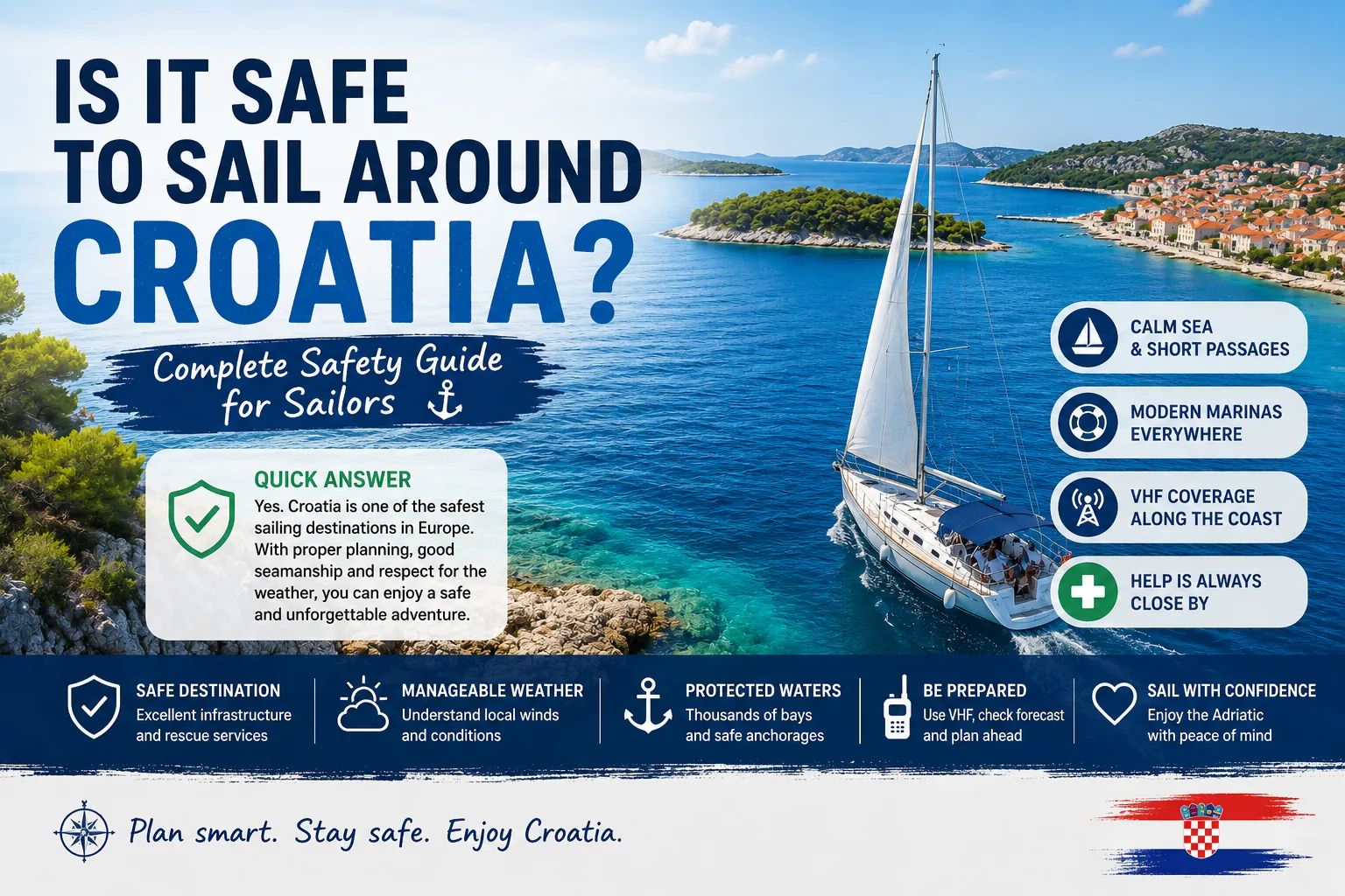 Is It Safe to Sail In Croatia? Complete Safety Guide for Sailors