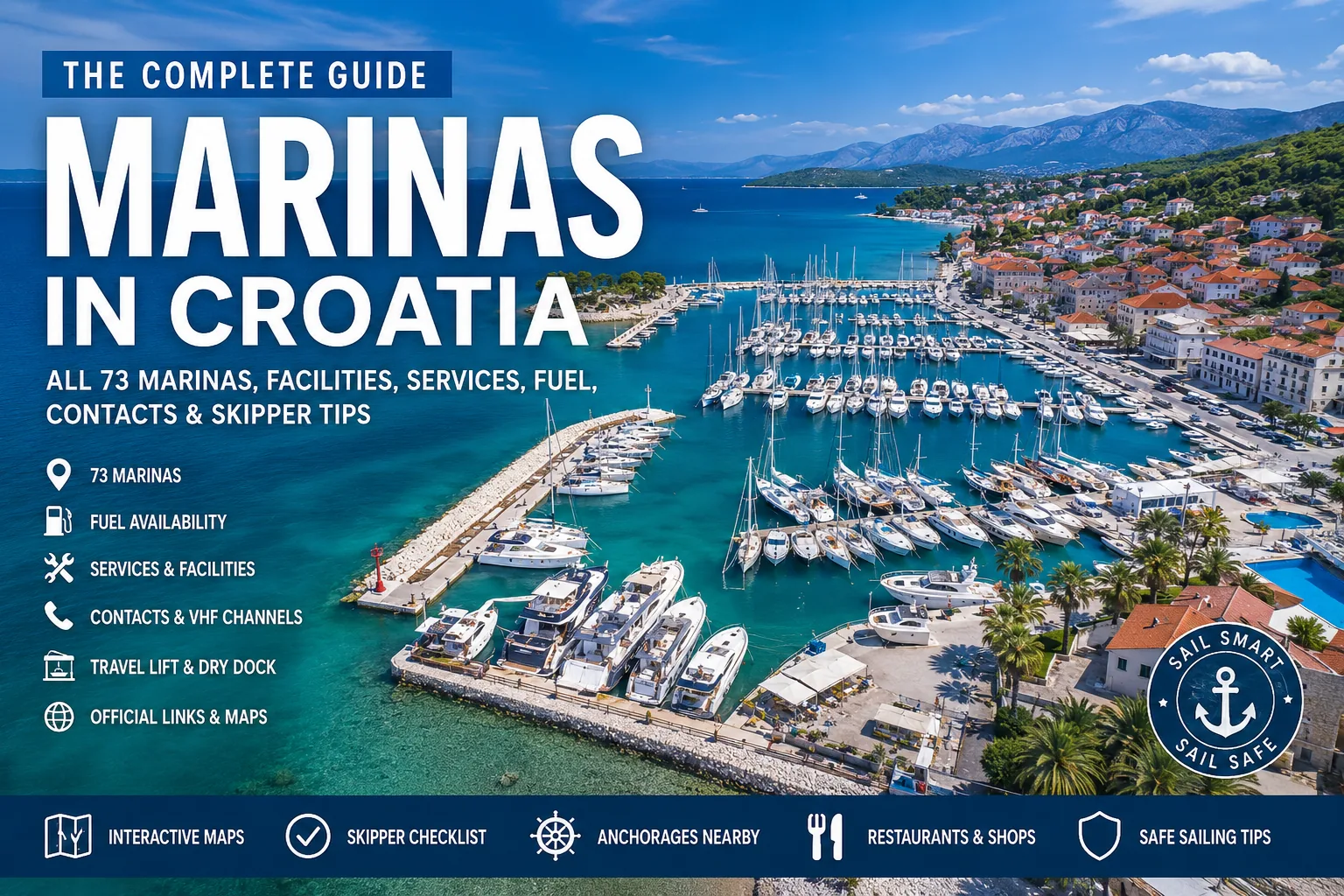 Marinas in Croatia: Complete Guide to Berths, Fuel Docks, Contacts & Facilities