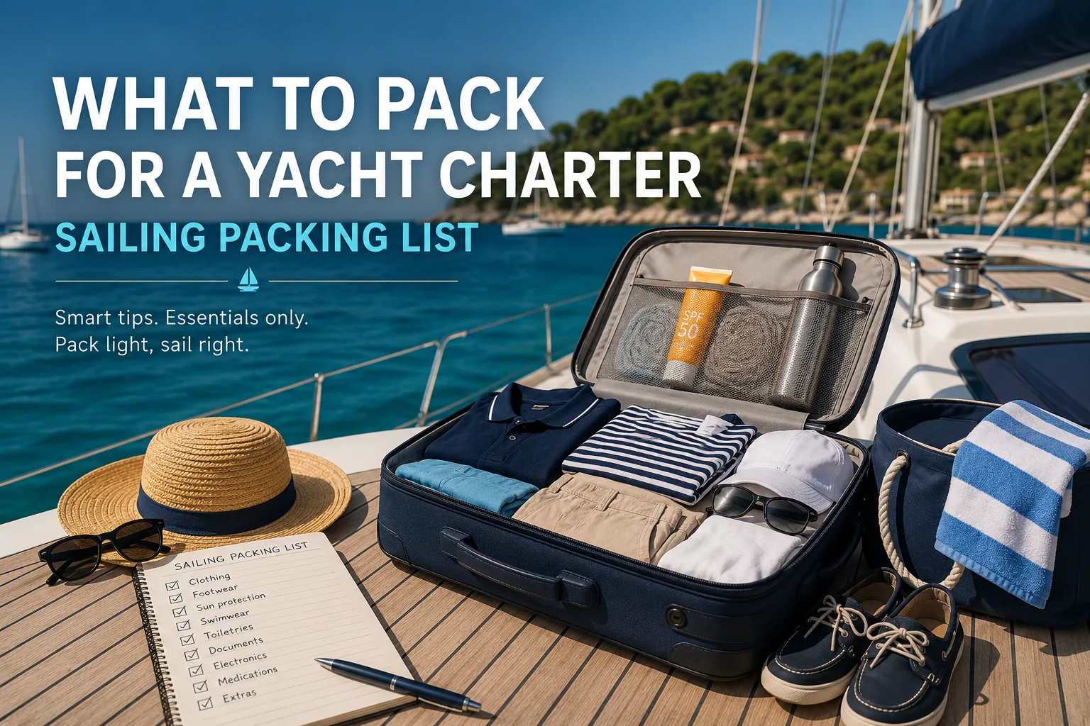 What to Pack for a Yacht Charter: The Ultimate Sailing Vacation Packing List