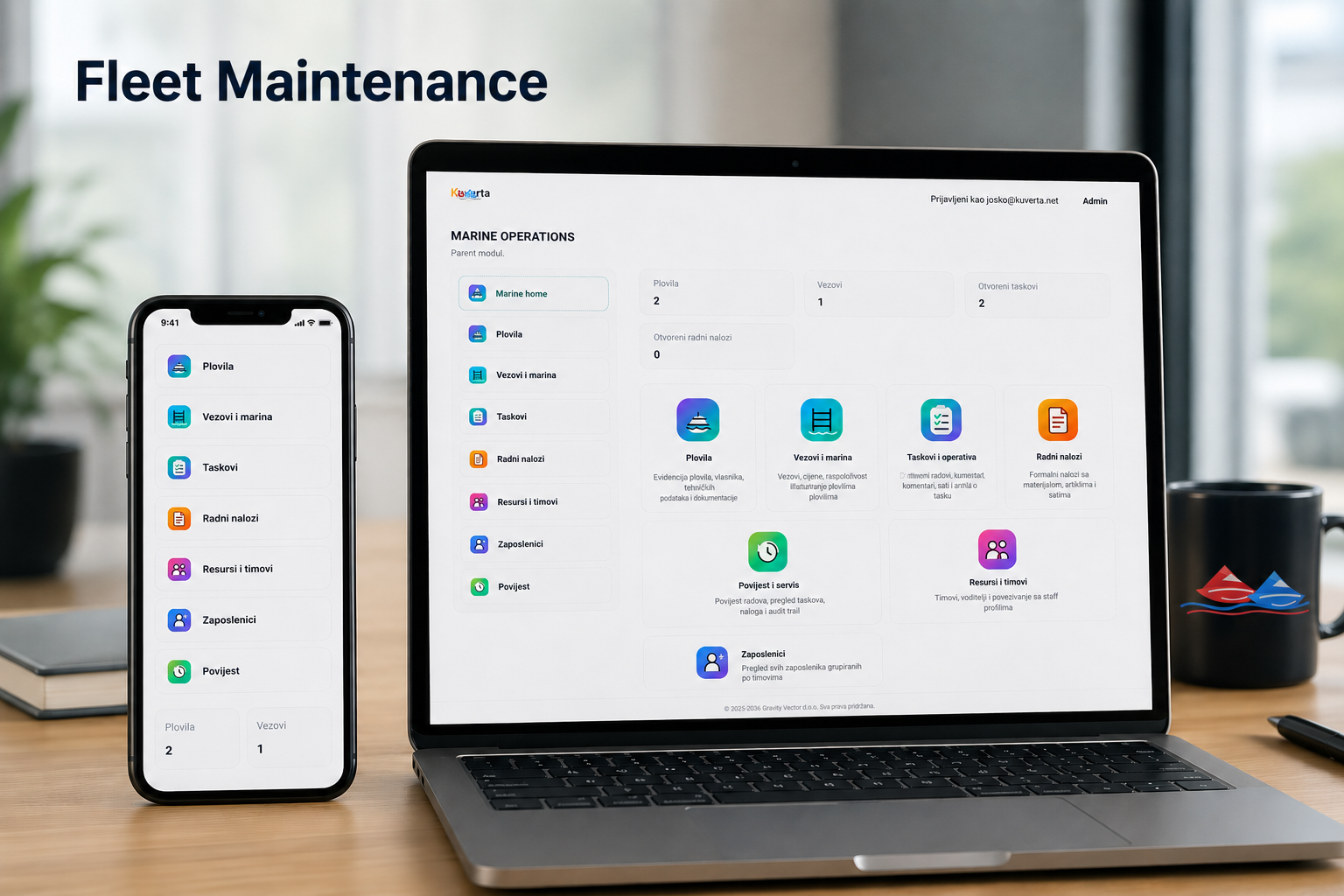 Fleet management dashboard